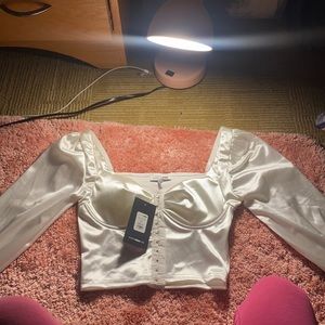 Xs Small Fasbion Nova, White Corset shit $24